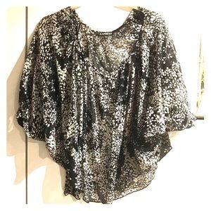 Express oversized chiffon top